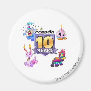 Aimant 10ème Logo d'anniversaire
