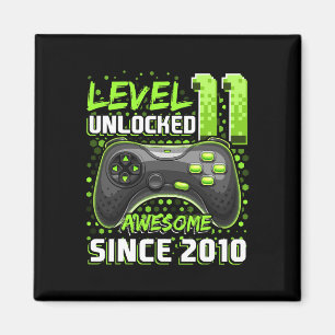 Aimant 11 Déverrouillé Awesome 2010 jeu vidéo 11e anniver