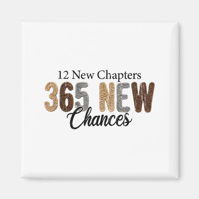 Aimant 12 New Chapters 365 New Chances  (Devant)
