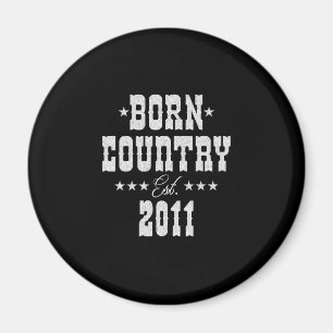 Aimant 12e anniversaire pour Country Western Music Lover