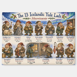 Aimant 13 lutins islandais de Noël à reykjavik