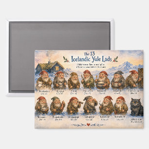 Aimant 13 lutins islandais Noël en Islande