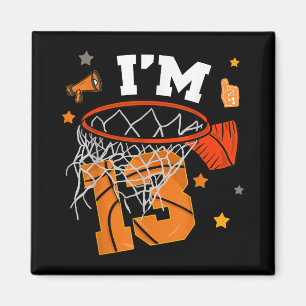 Aimant 13e anniversaire de basket-ball garçon 13 ans trei