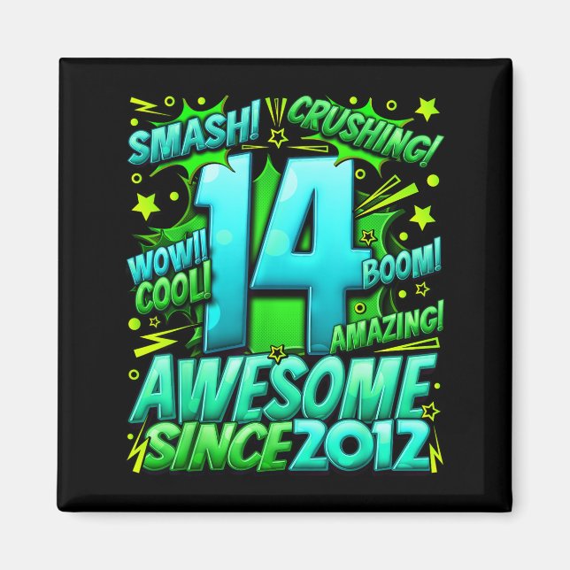 Aimant 14 Year Old For Boys 14th Birthday Boy 14 Year Old (Devant)
