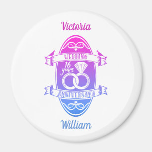 Aimant 16 ans 16e anniversaire de mariage