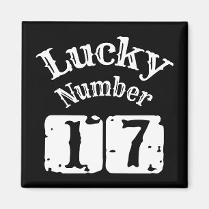 Aimant 17 - Lucky Number 17 Luck