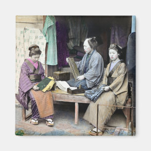Aimant 1870 Concessionnaire de tissus du Japon