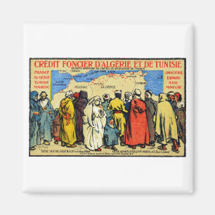 Aimant 1900 Africains du nord Credit Union