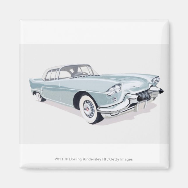 Aimant 1957 Cadillac avec silhouette de conducteur à l'in (Devant)