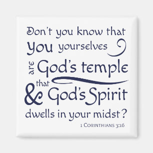 Aimant 1 Corinthiens 3:16 Vous êtes le Temple de Dieu