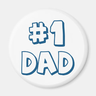 Aimant #1 Papa Numéro Un papa Cadeaux de Fête des pères