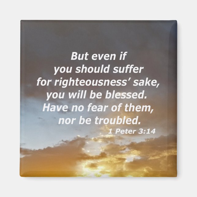 Aimant 1 Pierre 3:14 (Devant)