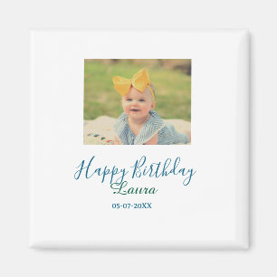 Aimant 1er anniversaire bébé enfants ajoutez nom date ajo