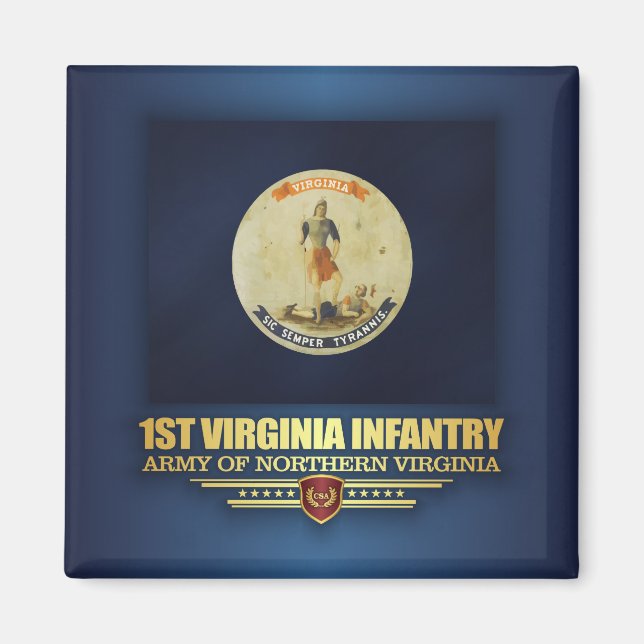 Aimant 1ère infanterie de Virginie (f10) (Devant)