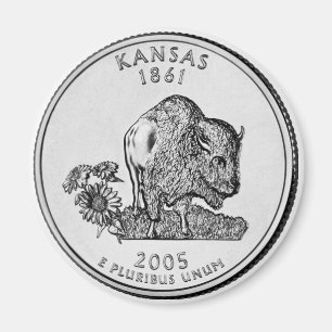 Aimant 2005 de quart d'état du Kansas