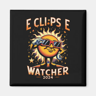 Aimant 2024 Total Solaire Eclipse Watcher Solaire Porteur