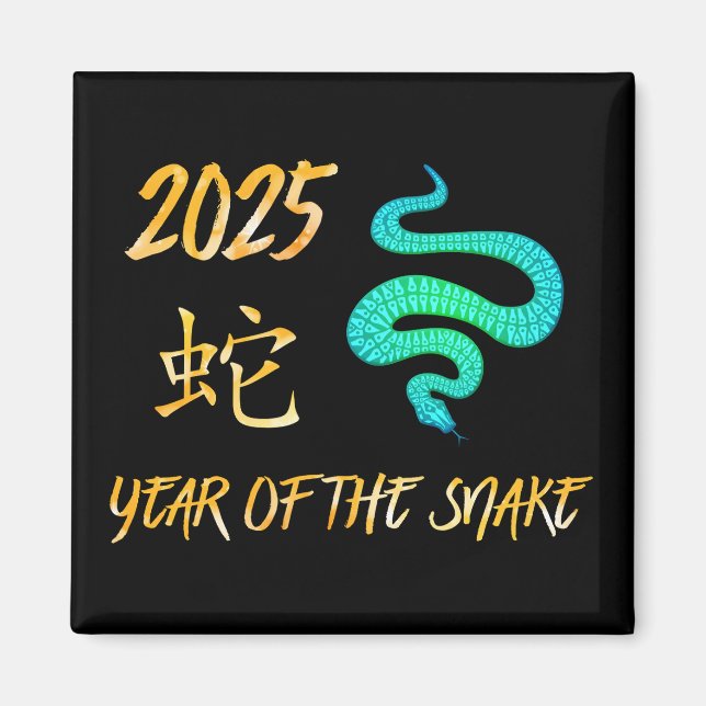 Aimant 2025 Année Du Serpent (Devant)