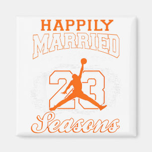Aimant 23 Anniversaire du Mariage Bysketbyll Married Co