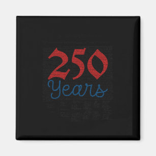 Aimant 250 années d'Amérique 1776 2026 250e anniversaire