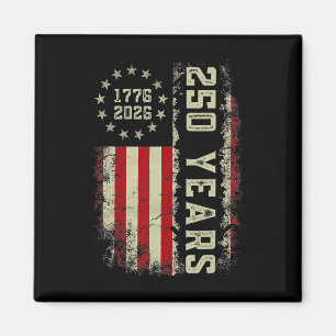 Aimant 250 Ans d'Amérique 1776 2026 Drapeau Usa 250ème In