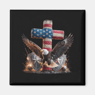 Aimant 250 Ans de Liberté avec Croix 1776-2026 USA