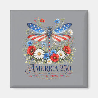 Aimant 250e anniversaire Dragoy Usa Drapeau Patriotique 4