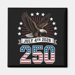 Aimant 250e anniversaire patriotique 4 juillet 1776 2026