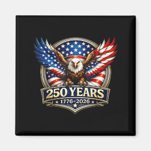 Aimant 250e anniversaire USA Aigle patriotique 250 ans