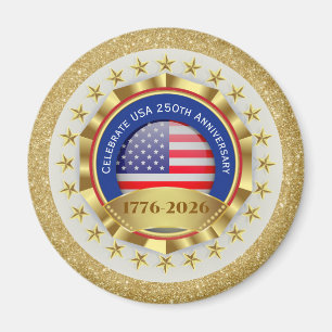 Aimant 250e anniversaire USA patriotique   1776–2026
