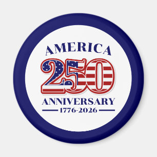 Aimant 250e anniversaire USA Patriotique 1776–2026