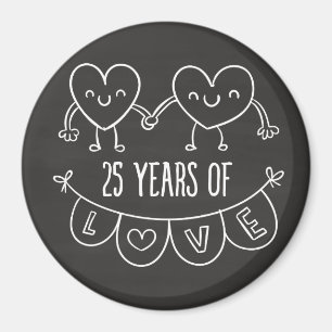 Aimant 25e Anniversary Poison Chalk Hearts