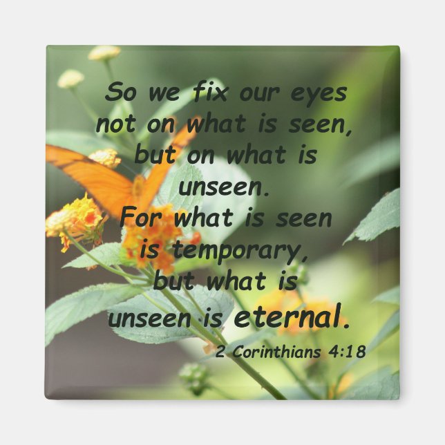 Aimant 2 Corinthiens 4:18 (Devant)