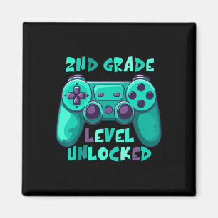 Aimant 2e année Garçons Gamer Niveau Ck À l'école Premier
