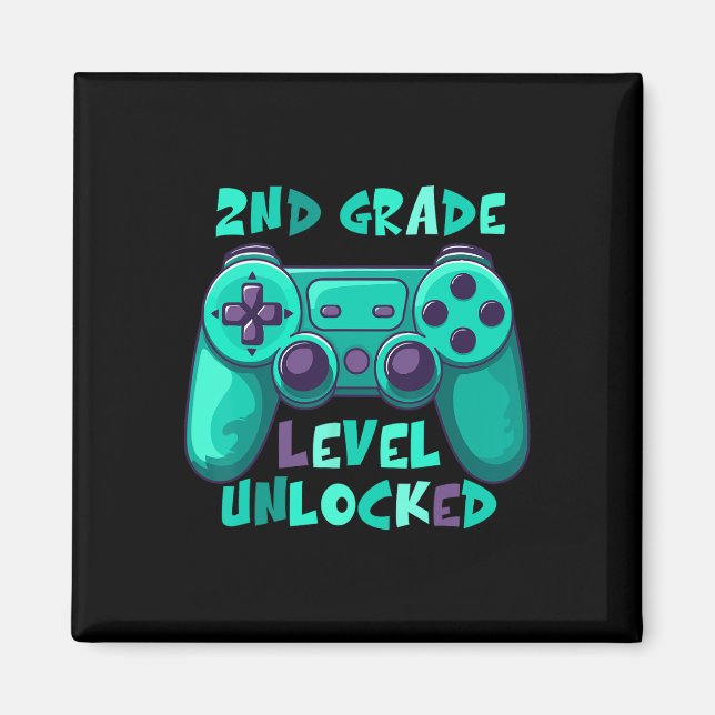 Aimant 2e année Garçons Gamer Niveau Ck À l'école Premier (Devant)
