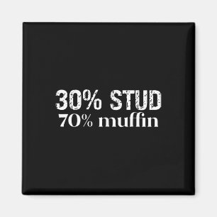 Aimant 30 Stud 70 Muffin Drôles de citations de la Saint-