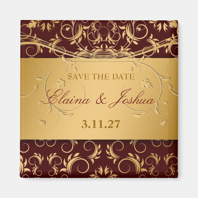 Aimant 311-Golden diVine Enregistrer la date (Devant)