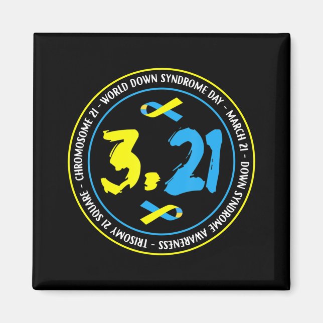 Aimant 321 Sensibilisation mondiale au syndrome de Down p (Devant)