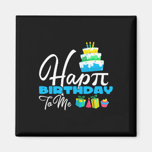 Aimant 3.14 Gâteau Joyeux Jour Pi Pour Enseignant Joyeux