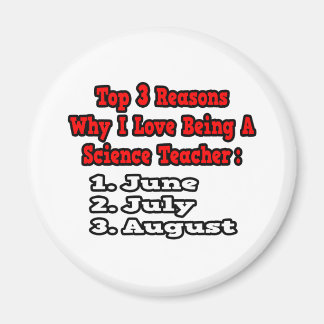 Aimant 3 Raisons que j'aime Etre enseignant en sciences