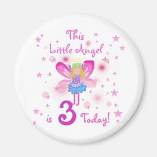 Aimant 3e T-shirts et cadeaux d'anniversaire Little Angel