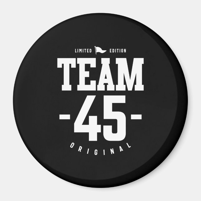 Aimant 45 ans - 45e anniversaire drôle cadeau (Devant)