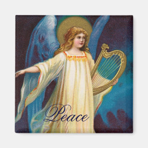 Aimant 4 d'ange de paix d'un ensemble de 4