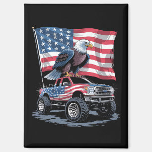 Aimant 4 juillet Fierté américaine Drapeau Aigle USA