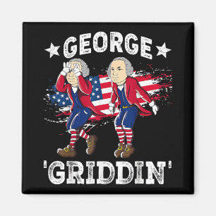 Aimant 4 juillet George Washington Griddy George Griddi