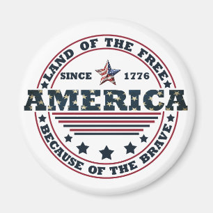 Aimant 4 juillet heureux