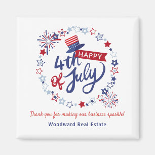 Aimant 4 juillet Jour de l'Indépendance Marketing immobil