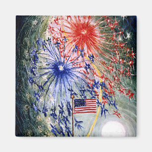 Aimant 4 juillet, numéro 1, peinture d'art