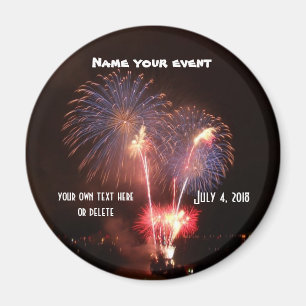 Aimant 4 juillet partie de feux d'artifice