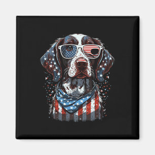 Aimant 4 juillet Patriotique Allemand Raccourci Pointer D