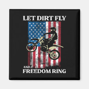 Aimant 4 juillet Vélo Dirt Motocross America Vélo Hommes